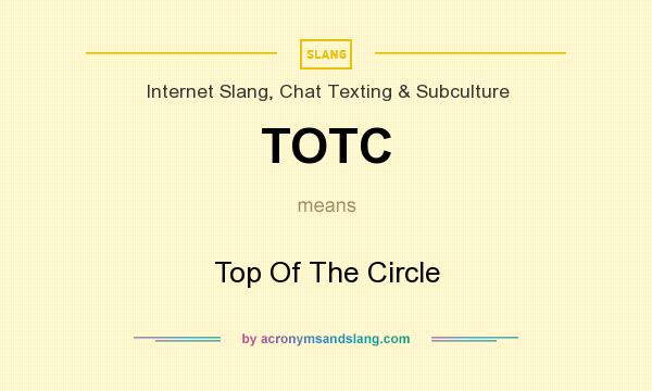 What does TOTC mean? It stands for Top Of The Circle
