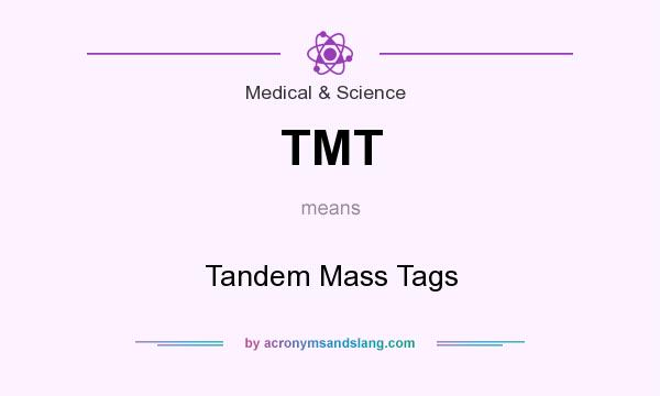 What does TMT mean? It stands for Tandem Mass Tags
