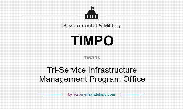 What does TIMPO mean? It stands for Tri-Service Infrastructure Management Program Office