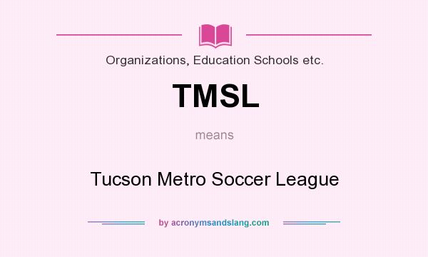 What does TMSL mean? It stands for Tucson Metro Soccer League