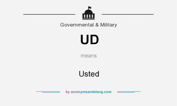 What does UD mean? It stands for Usted