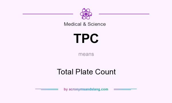 What does TPC mean? It stands for Total Plate Count