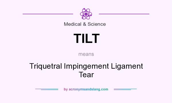 What does TILT mean? It stands for Triquetral Impingement Ligament Tear