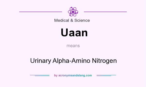 What does Uaan mean? It stands for Urinary Alpha-Amino Nitrogen