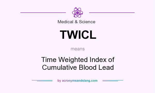 What does TWICL mean? It stands for Time Weighted Index of Cumulative Blood Lead