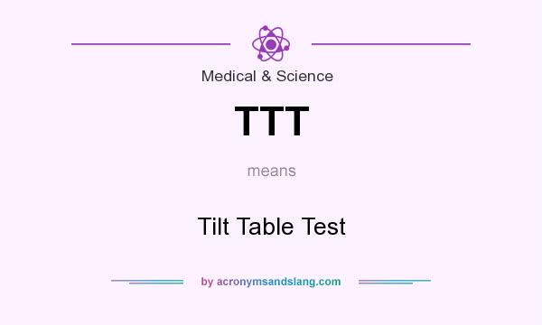 What does TTT mean? It stands for Tilt Table Test