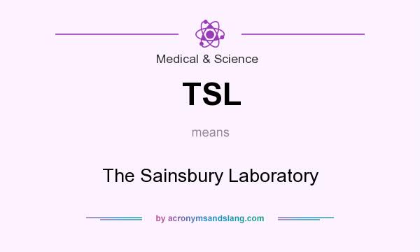 What does TSL mean? It stands for The Sainsbury Laboratory