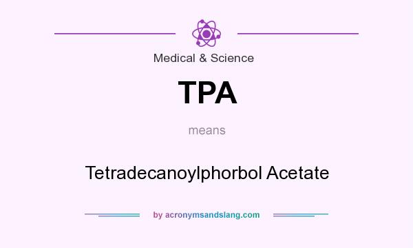 What does TPA mean? It stands for Tetradecanoylphorbol Acetate