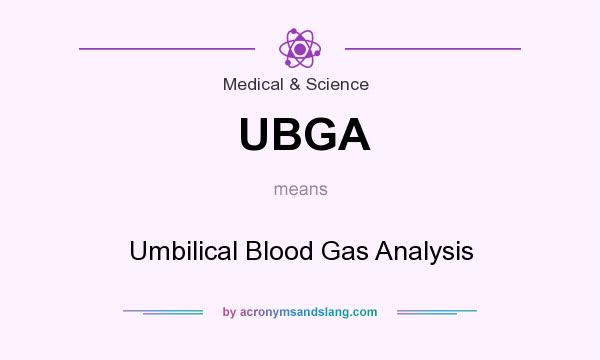 What does UBGA mean? It stands for Umbilical Blood Gas Analysis