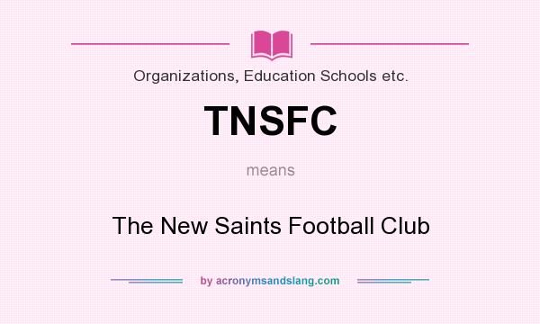 What does TNSFC mean? It stands for The New Saints Football Club