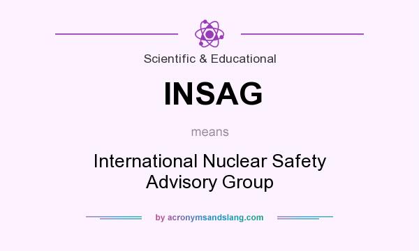 What does INSAG mean? It stands for International Nuclear Safety Advisory Group
