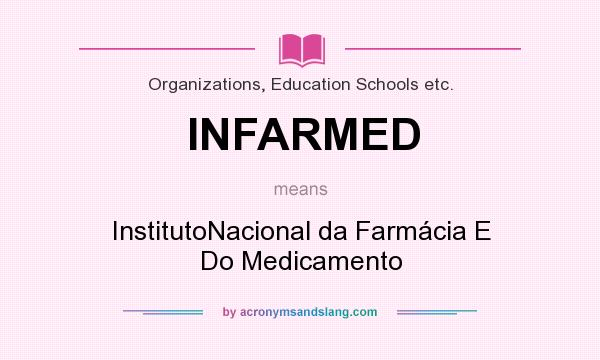 What does INFARMED mean? It stands for InstitutoNacional da Farmácia E Do Medicamento