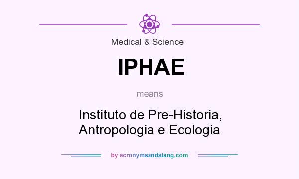 What does IPHAE mean? It stands for Instituto de Pre-Historia, Antropologia e Ecologia
