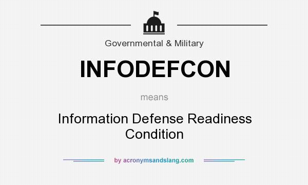 What does INFODEFCON mean? It stands for Information Defense Readiness Condition