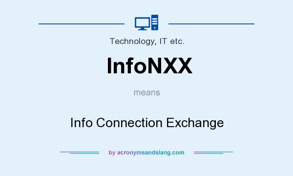 What does InfoNXX mean? It stands for Info Connection Exchange