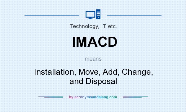What does IMACD mean? It stands for Installation, Move, Add, Change, and Disposal