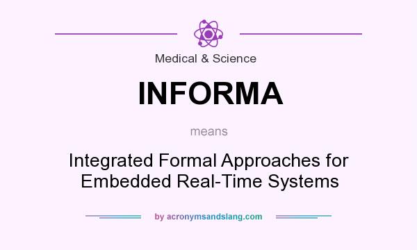 What does INFORMA mean? It stands for Integrated Formal Approaches for Embedded Real-Time Systems