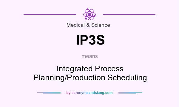 What does IP3S mean? It stands for Integrated Process Planning/Production Scheduling
