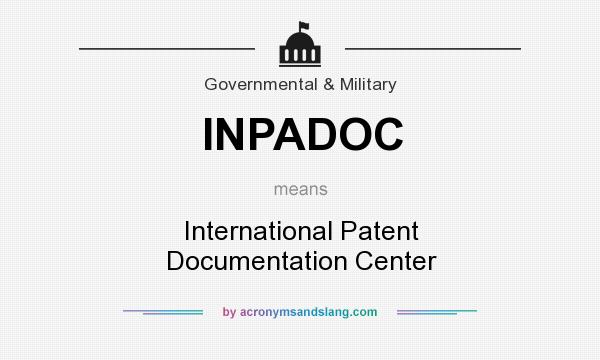 What does INPADOC mean? It stands for International Patent Documentation Center