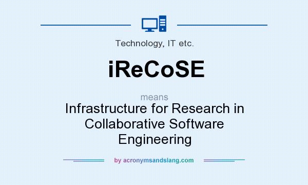 What does iReCoSE mean? It stands for Infrastructure for Research in Collaborative Software Engineering