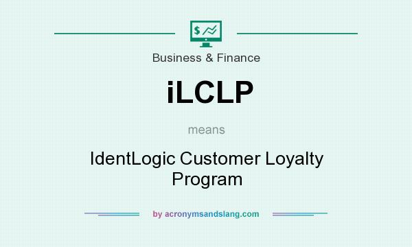 What does iLCLP mean? It stands for IdentLogic Customer Loyalty Program