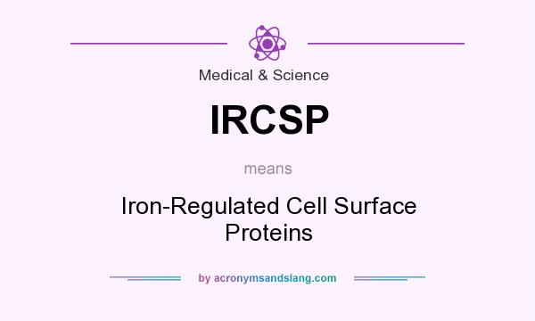 What does IRCSP mean? It stands for Iron-Regulated Cell Surface Proteins