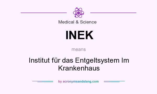 What does INEK mean? It stands for Institut für das Entgeltsystem Im Krankenhaus