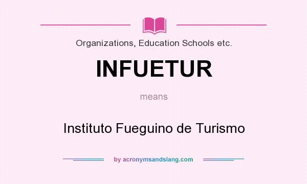 What does INFUETUR mean? It stands for Instituto Fueguino de Turismo