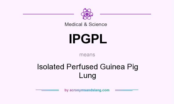 What does IPGPL mean? It stands for Isolated Perfused Guinea Pig Lung