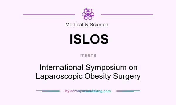 What does ISLOS mean? It stands for International Symposium on Laparoscopic Obesity Surgery