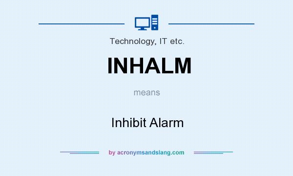 What does INHALM mean? It stands for Inhibit Alarm