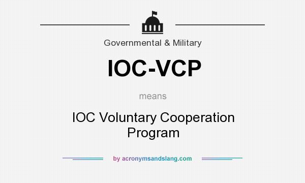 What does IOC-VCP mean? It stands for IOC Voluntary Cooperation Program