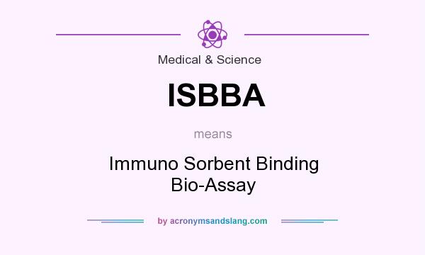 What does ISBBA mean? It stands for Immuno Sorbent Binding Bio-Assay