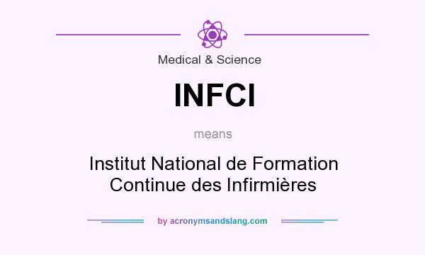 What does INFCI mean? It stands for Institut National de Formation Continue des Infirmières