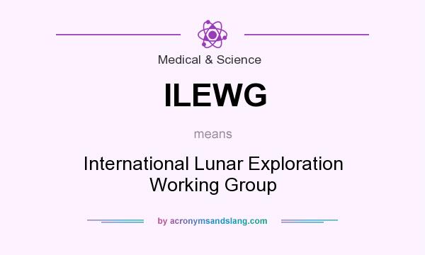 What does ILEWG mean? It stands for International Lunar Exploration Working Group