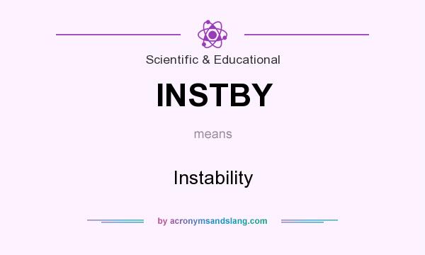 What does INSTBY mean? It stands for Instability