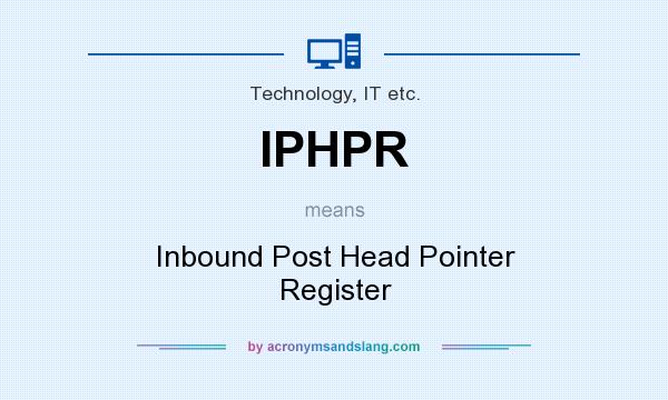 What does IPHPR mean? It stands for Inbound Post Head Pointer Register