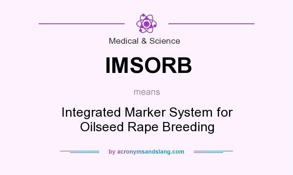 What does IMSORB mean? It stands for Integrated Marker System for Oilseed Rape Breeding