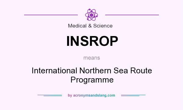 What does INSROP mean? It stands for International Northern Sea Route Programme