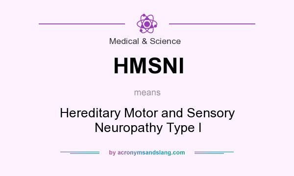 What does HMSNI mean? It stands for Hereditary Motor and Sensory Neuropathy Type I