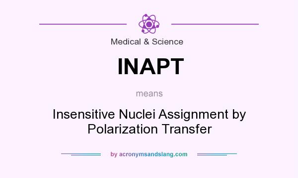 What does INAPT mean? It stands for Insensitive Nuclei Assignment by Polarization Transfer