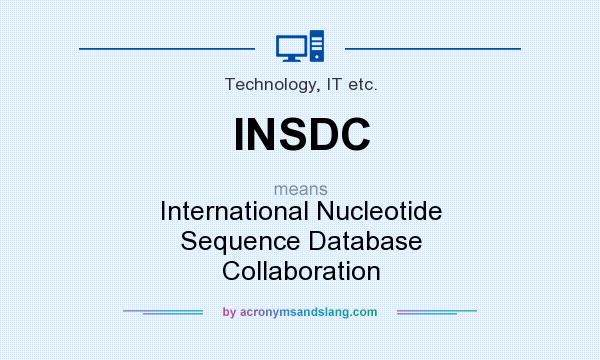 What does INSDC mean? It stands for International Nucleotide Sequence Database Collaboration