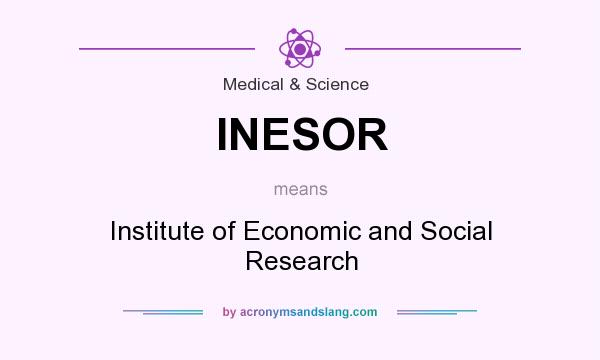 What does INESOR mean? It stands for Institute of Economic and Social Research