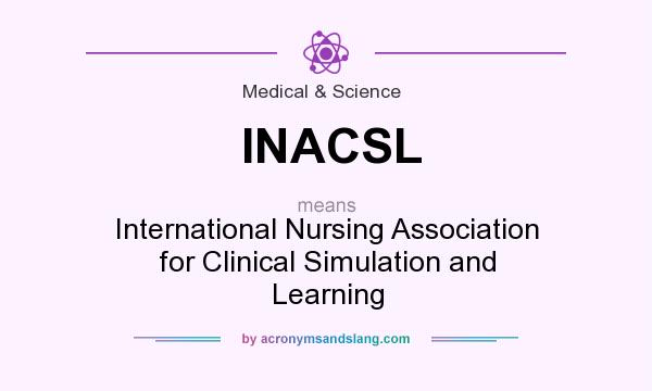 What does INACSL mean? It stands for International Nursing Association for Clinical Simulation and Learning