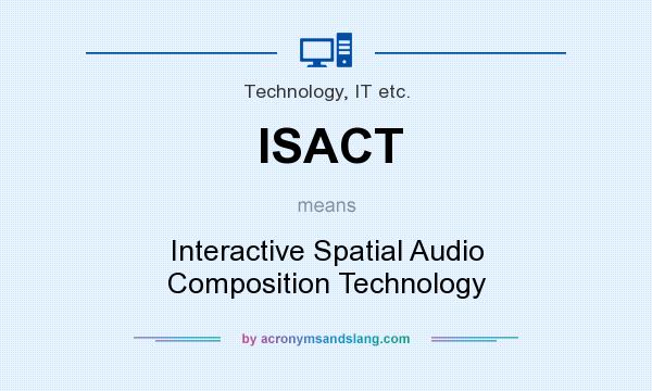 What does ISACT mean? It stands for Interactive Spatial Audio Composition Technology