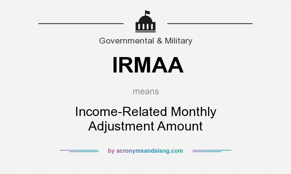 What does IRMAA mean? It stands for Income-Related Monthly Adjustment Amount
