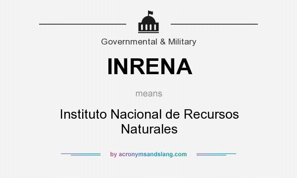 What does INRENA mean? It stands for Instituto Nacional de Recursos Naturales