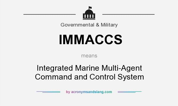 What does IMMACCS mean? It stands for Integrated Marine Multi-Agent Command and Control System