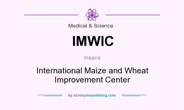 What does IMWIC mean? It stands for International Maize and Wheat Improvement Center