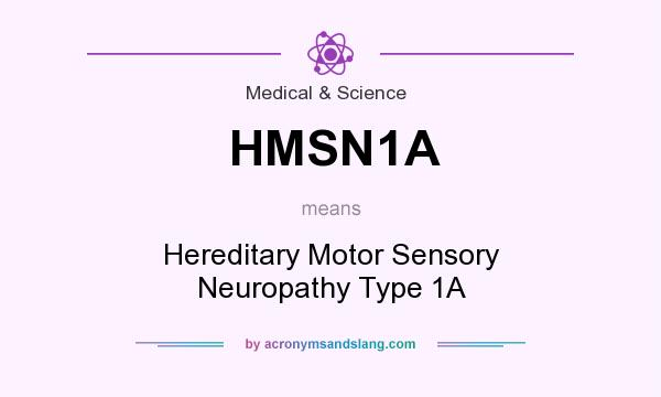 What does HMSN1A mean? It stands for Hereditary Motor Sensory Neuropathy Type 1A